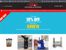Tablet Screenshot of guitarsandwoods.com